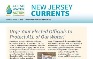 Image of New Jersey Currents Winter Newsletter Cover 2023