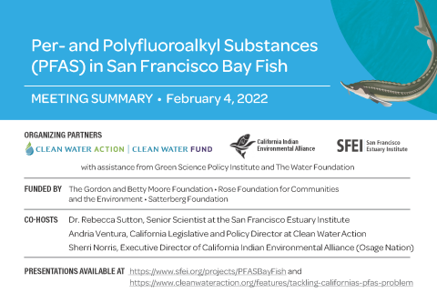 PFAS in SF Bay Fish Virtual Forum Meeting Summary, Page 1