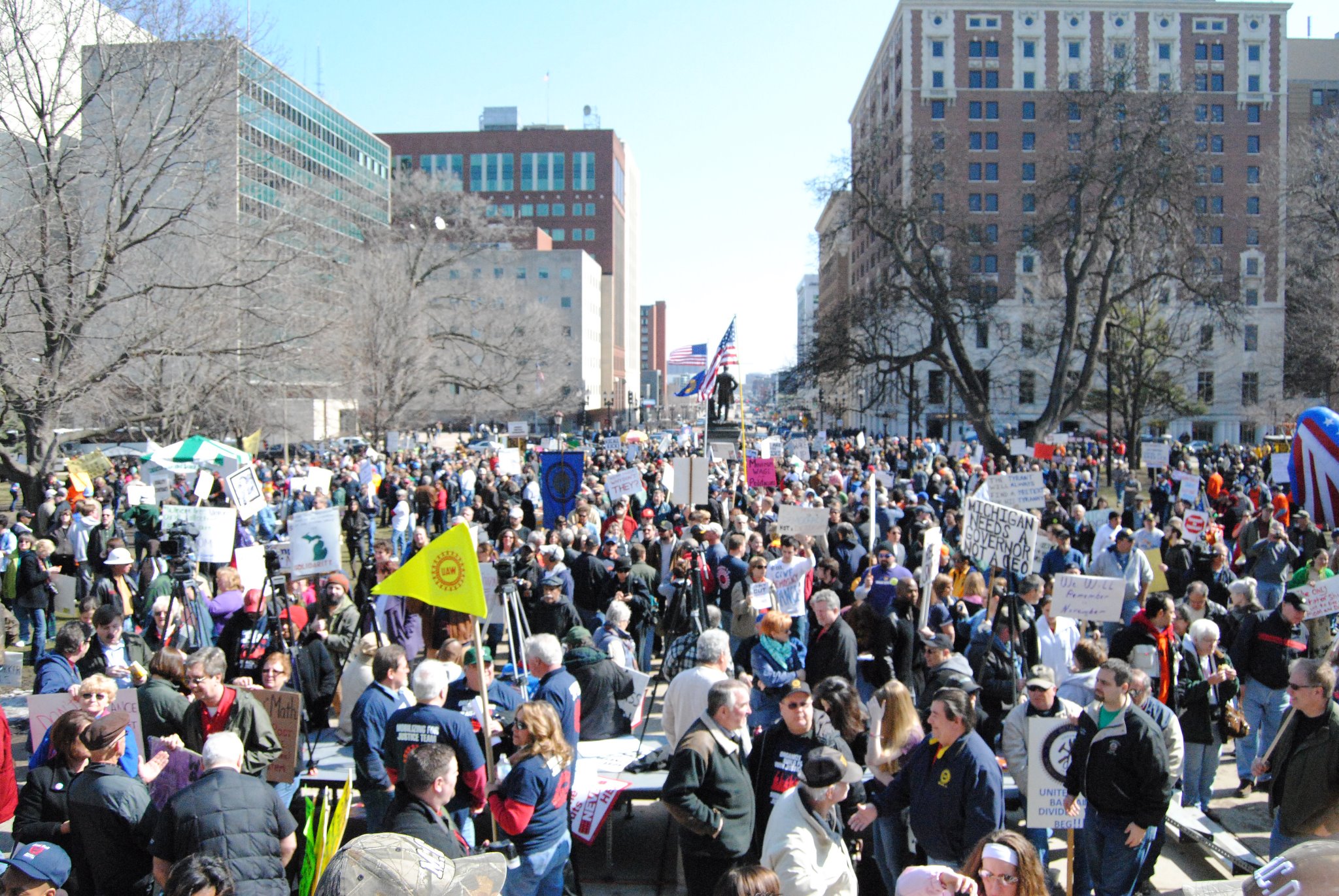 Michigan Labor Rights Protest 2012