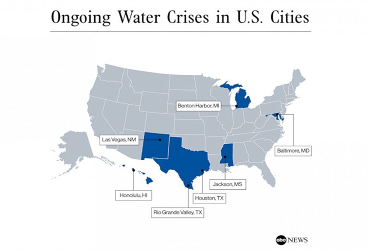Ongoing Water Crisis in U.S. ABC News