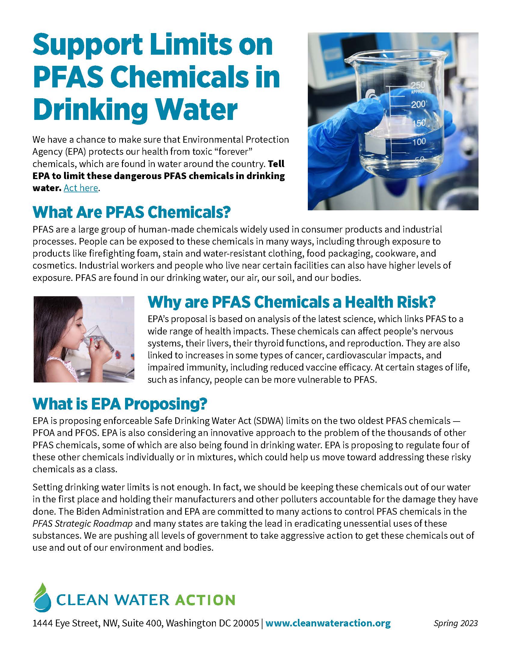 Support Limits on PFAS Chemicals In Drinking Water | Page 1