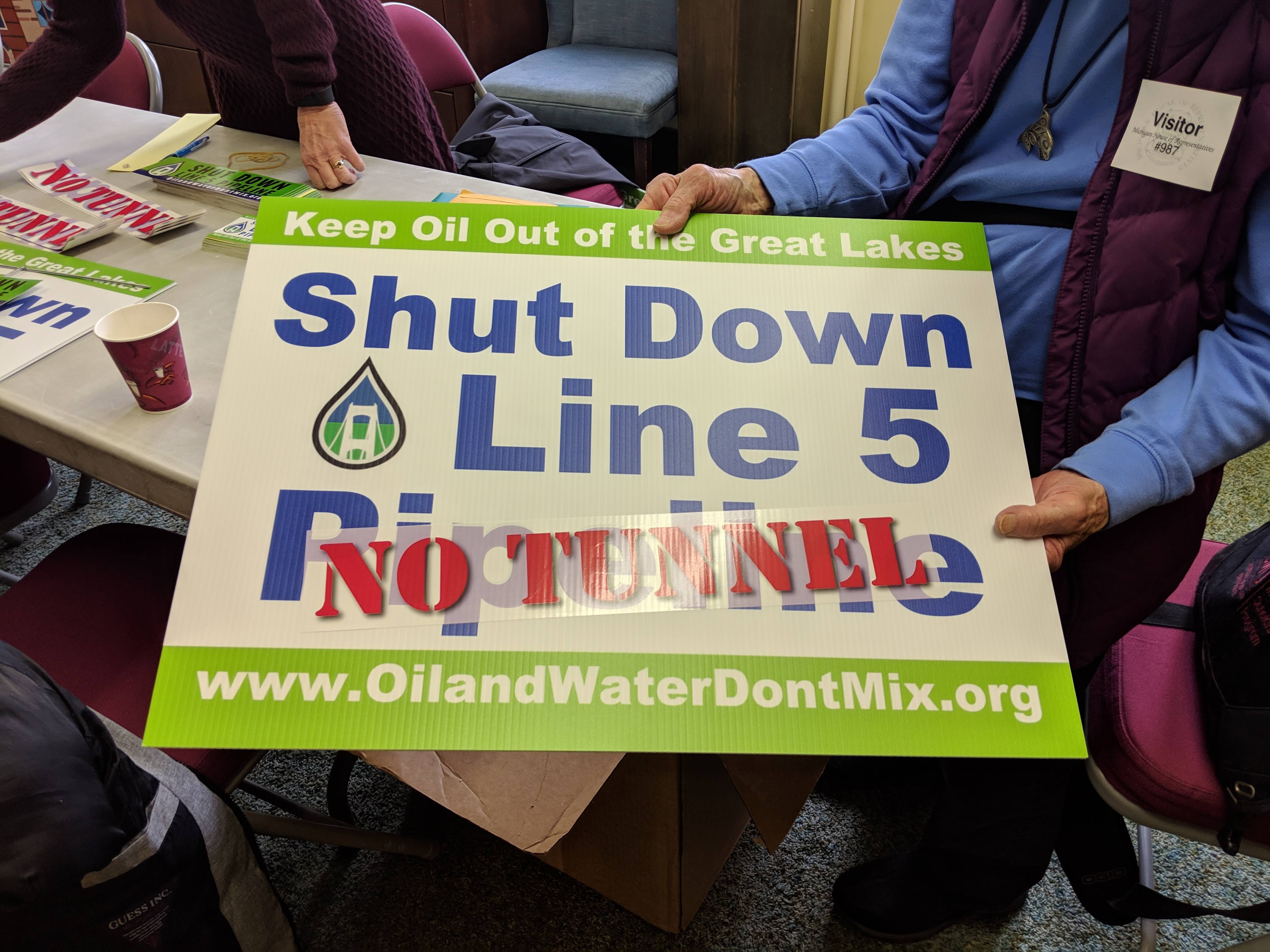 Shut Down Line 5 - No Tunnel