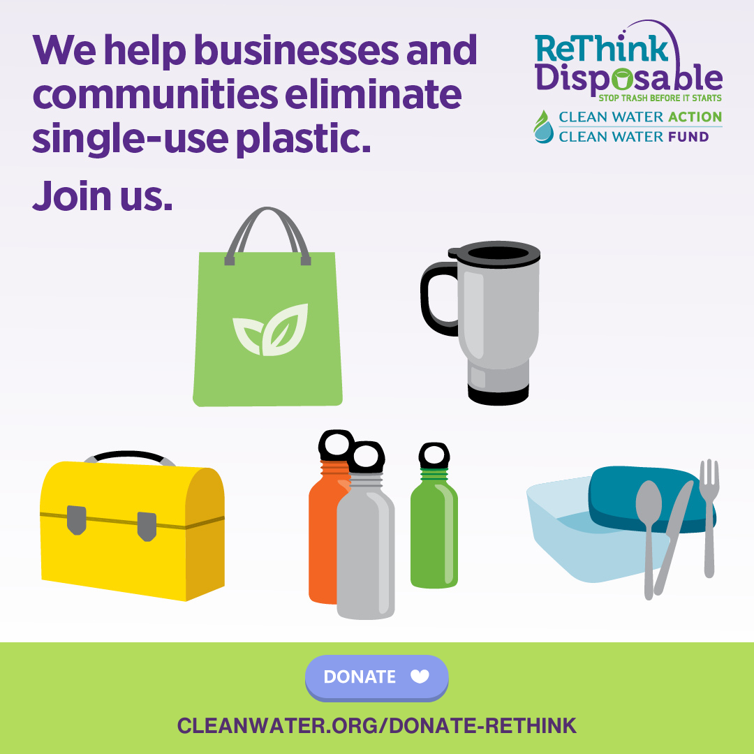 We help businesses and communities eliminate single-use plastic. Join us. cleanwater.org/donate-rethink