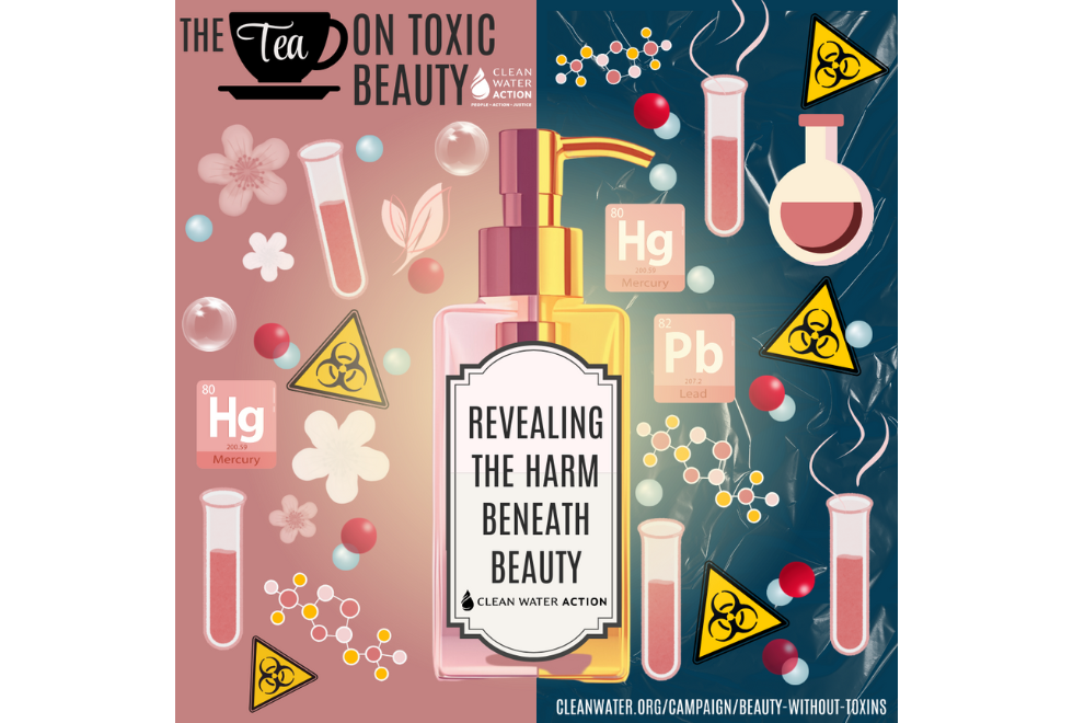 Graphic design that says Protecting Women of Color from Toxic Chemicals