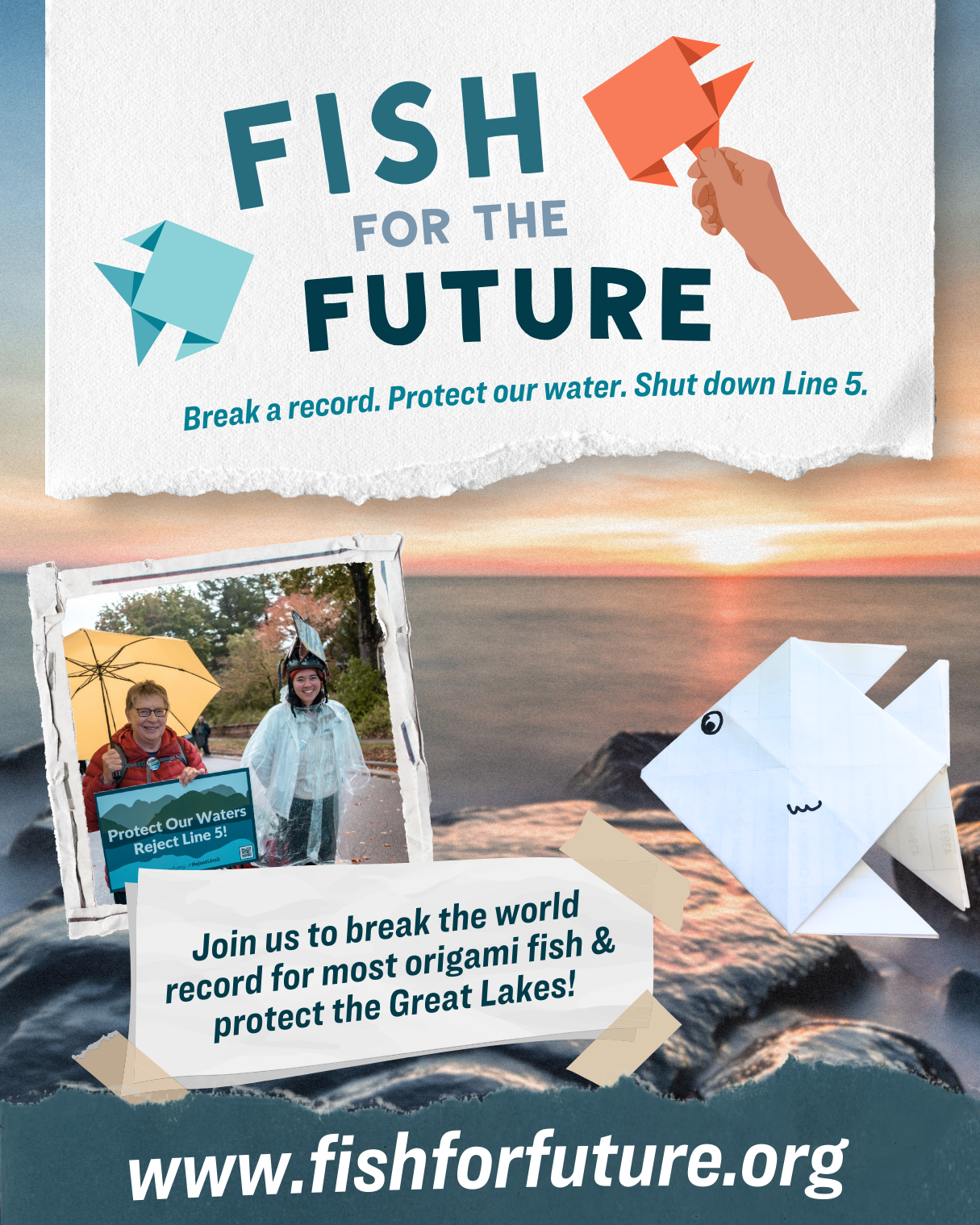 Fish For The Future - Break a record, protect our water, shut down line 5