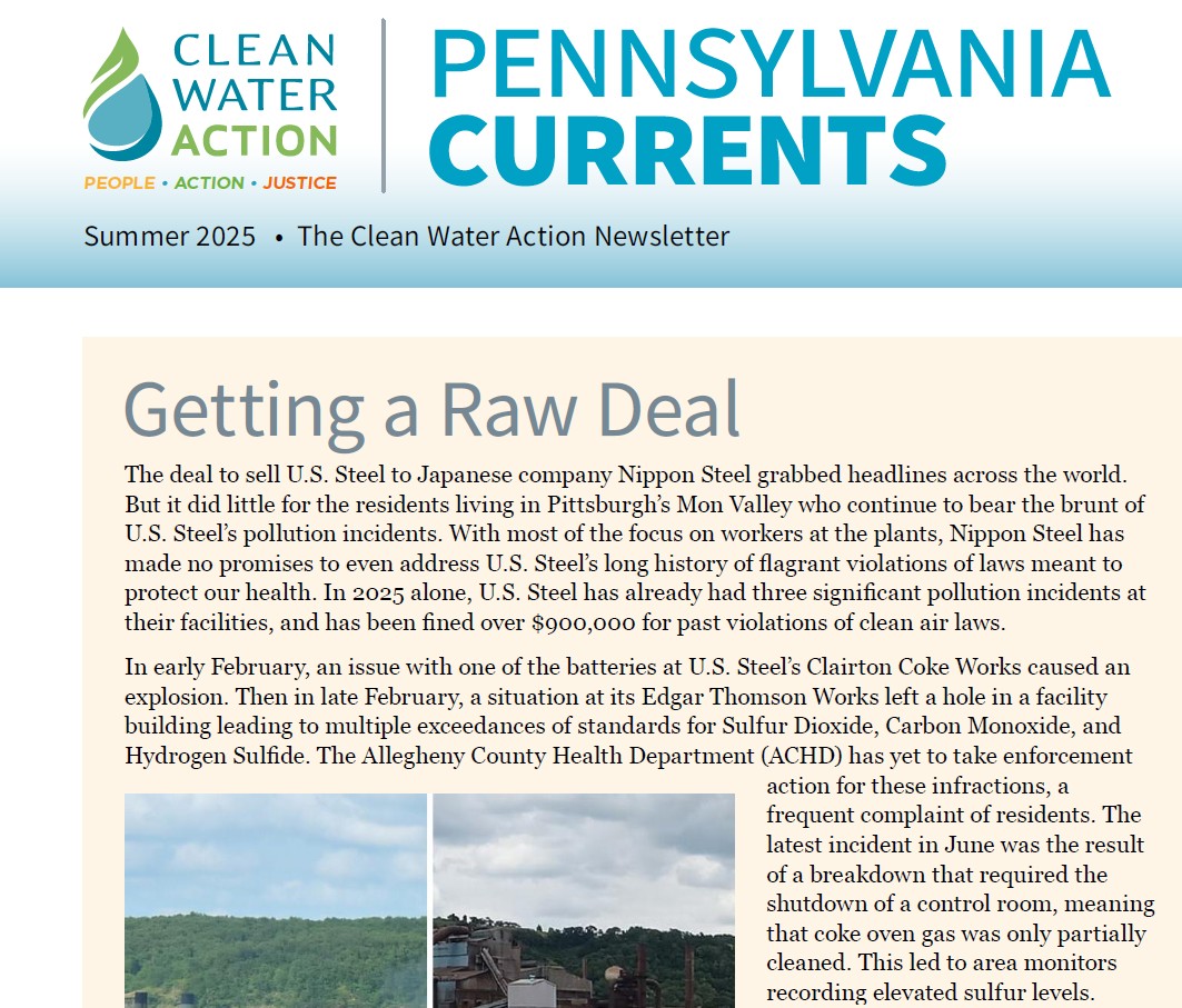pennsylvania currents - newsletter cover image - summer 2025