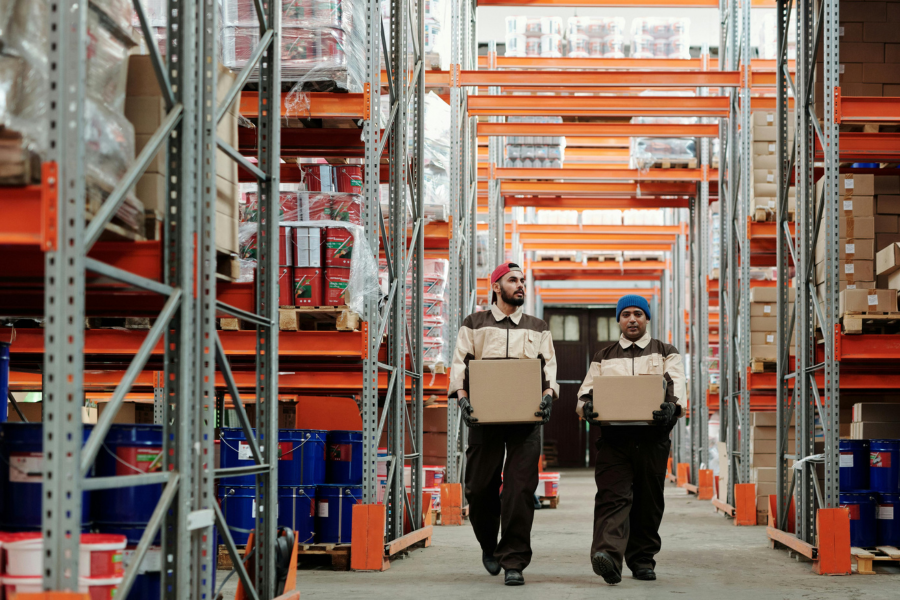 warehouse workers