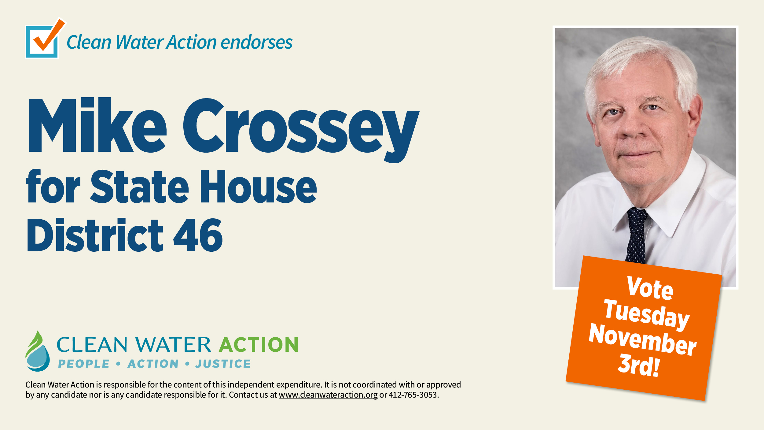 Mike Crossey for State House, District 46