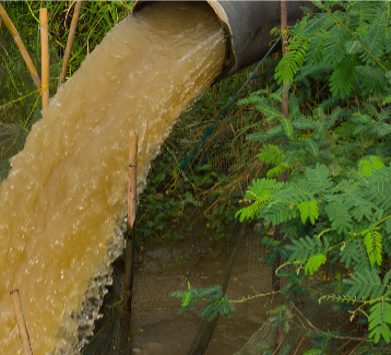 Dirty Water coming from rusted pipe