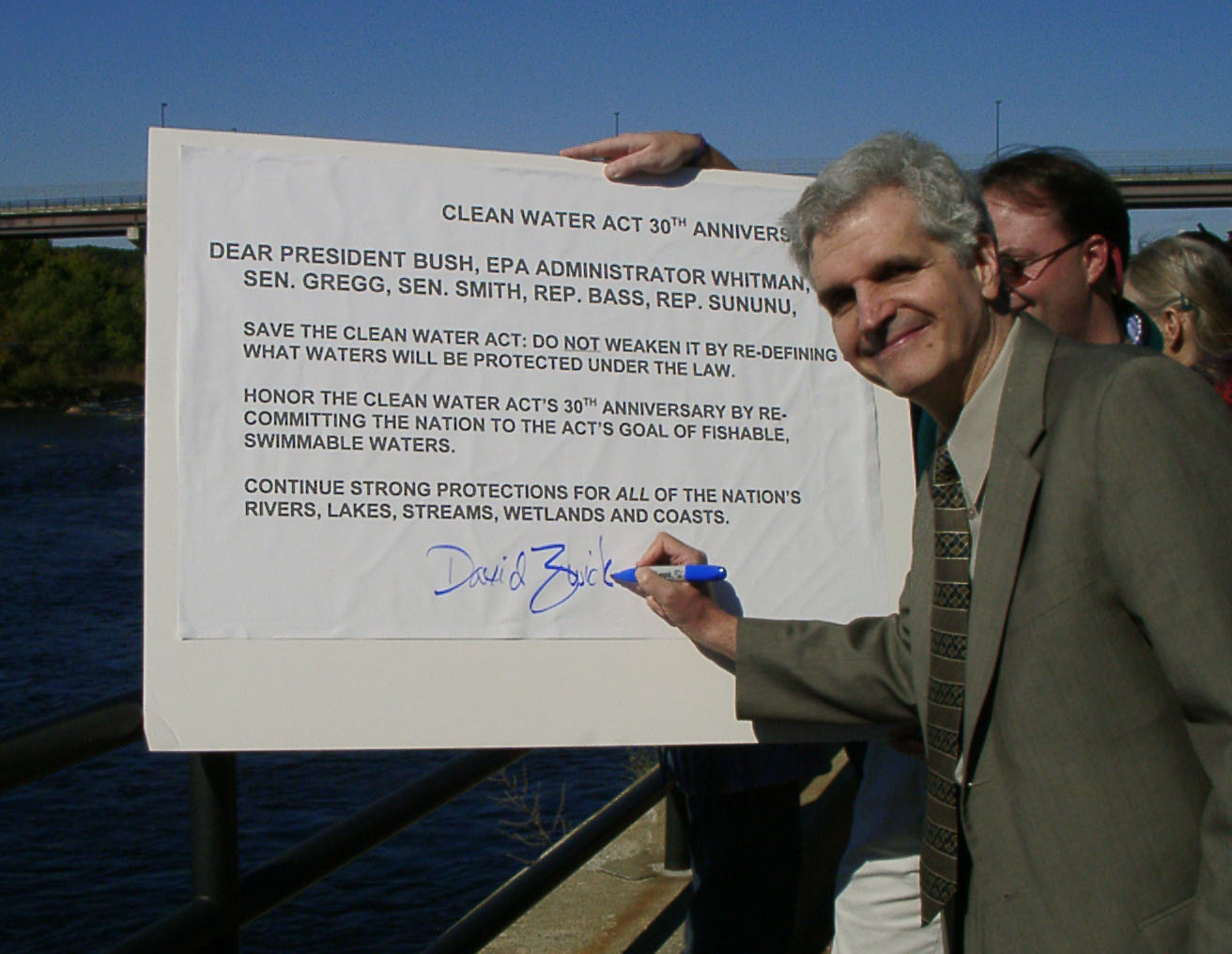 David Zwick Celebrating the 30th Anniversary of the Clean Water Act