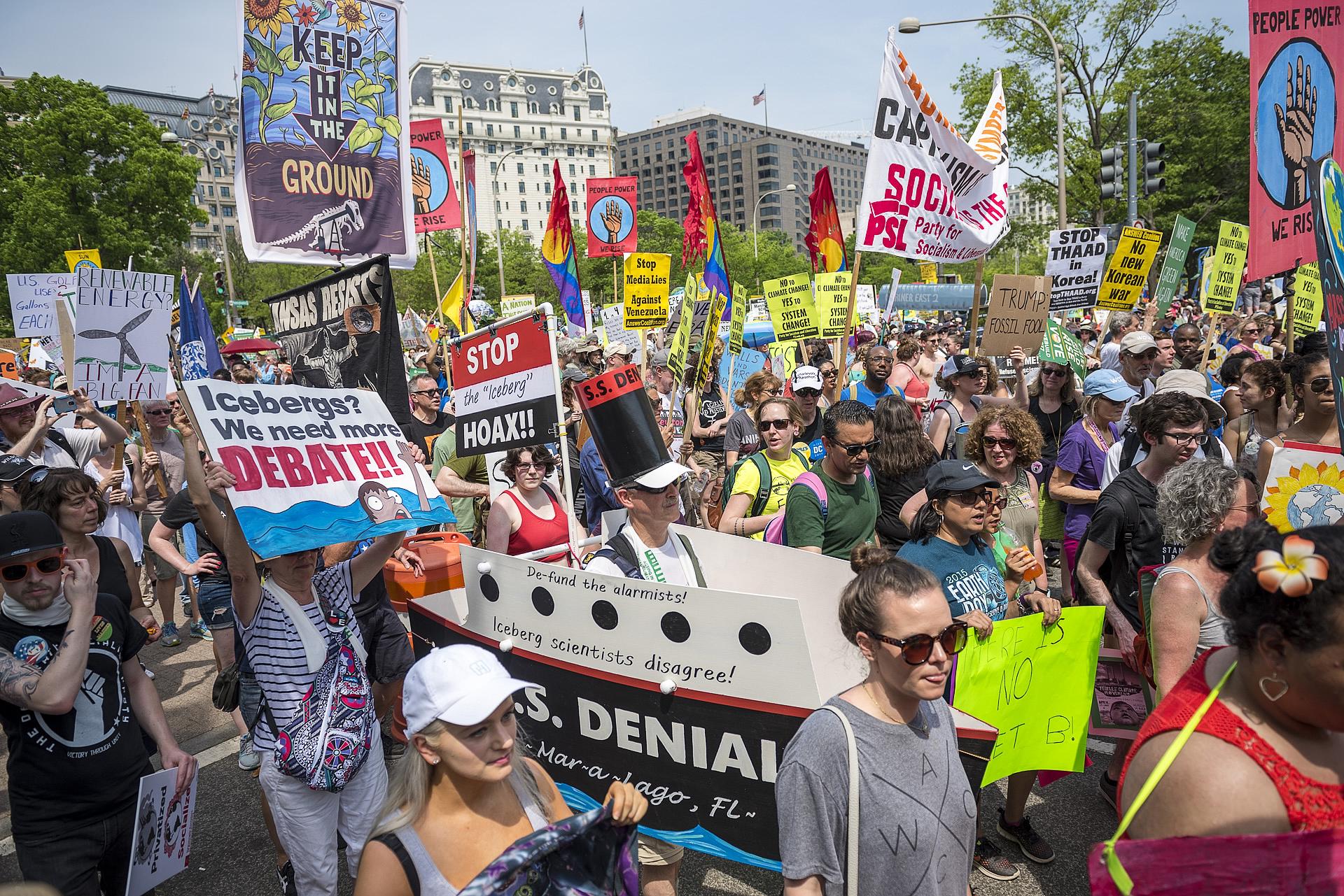 Peoples Climate March. Photo by Greg Leshe