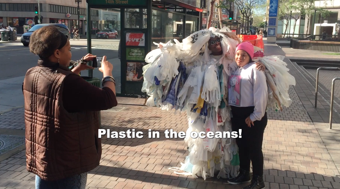 The plastic bag monster on the streets of Oakland