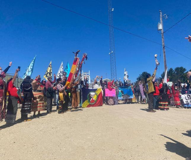 Protest of Michigan and Great Lakes Tribal Members outside Enbridge