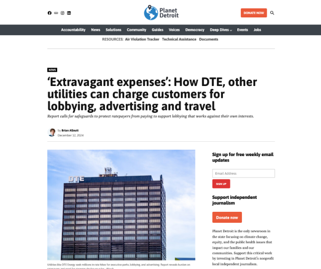 ‘Extravagant expenses’: How DTE, other utilities can charge customers for lobbying, advertising and travel  