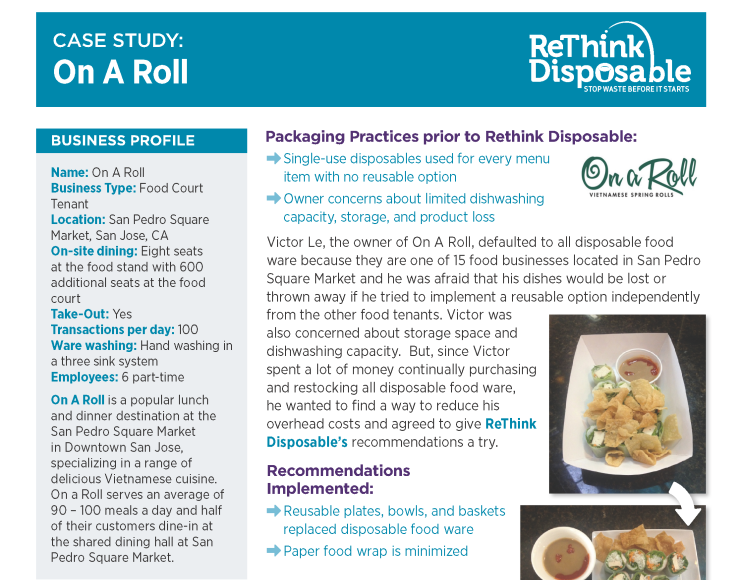 ReThink Disposable Case Study - On A Roll [Page 1]