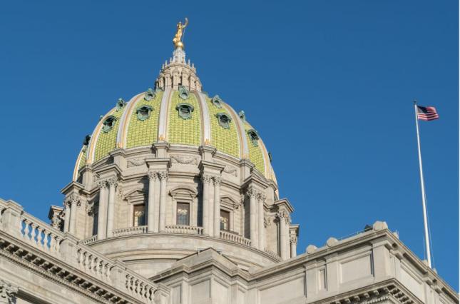 Image of the capitol building in Harrisbug, PA