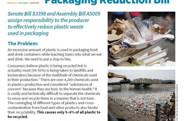 Image of NJ Packaging reduction bill fact sheet cover