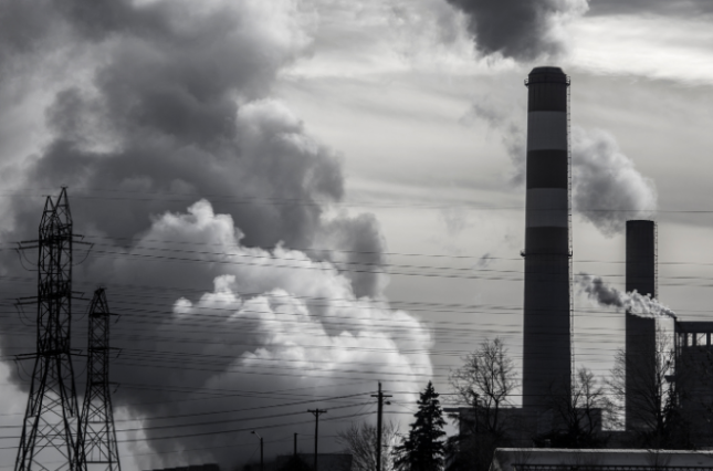 Coal Plant Polution in air