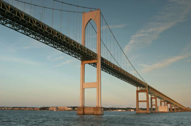 Newport Bridge from the water. Photo credit: Anthony Ricci / Shutterstock
