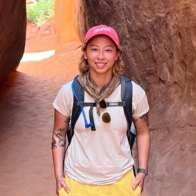 Andy on a hike