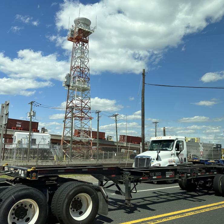 Image of Newark diesel truck traffic by Tolani Taylor