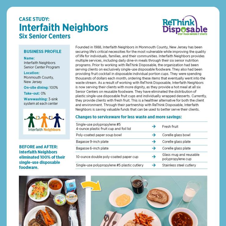 ReThink Disposable Case Study - Interfaith Neighbors Page 1