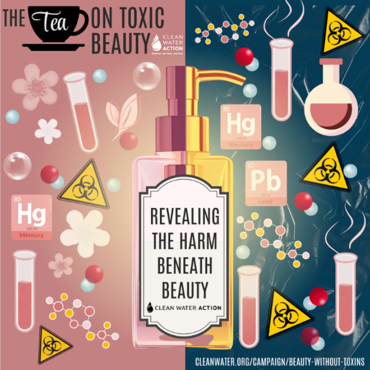 Graphic design that says Protecting Women of Color from Toxic Chemicals