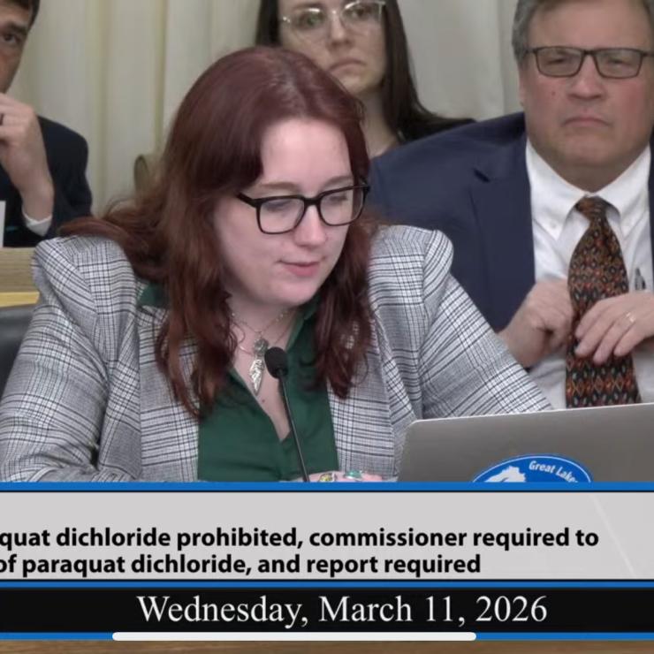 Livestreamed hearing where Morgan Schafer is speaking on HF 3965 on sale and use of paraquat dichloride