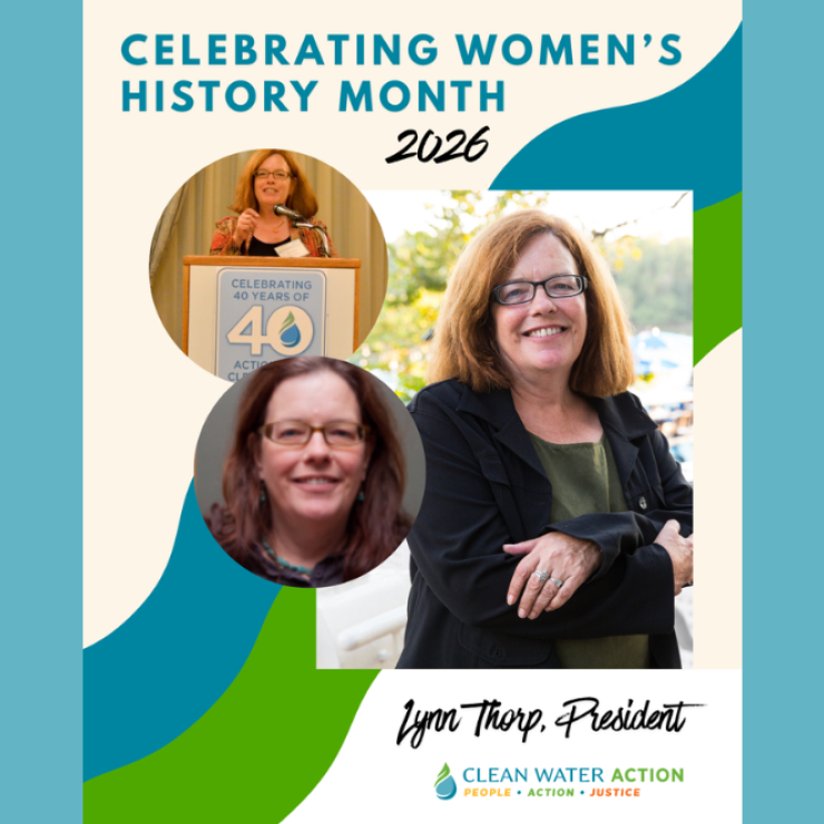 Women's History Month Graphic for Lynn Thorp's spotlight