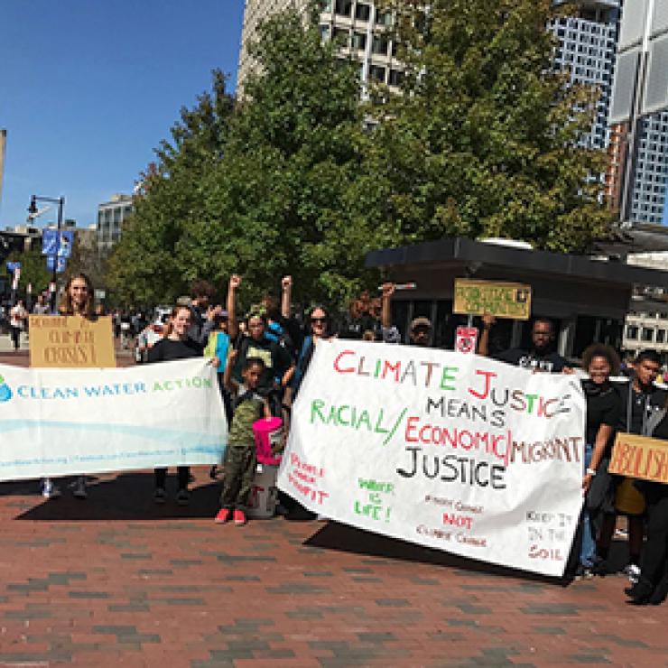 Group at the Climate Strike in Boston