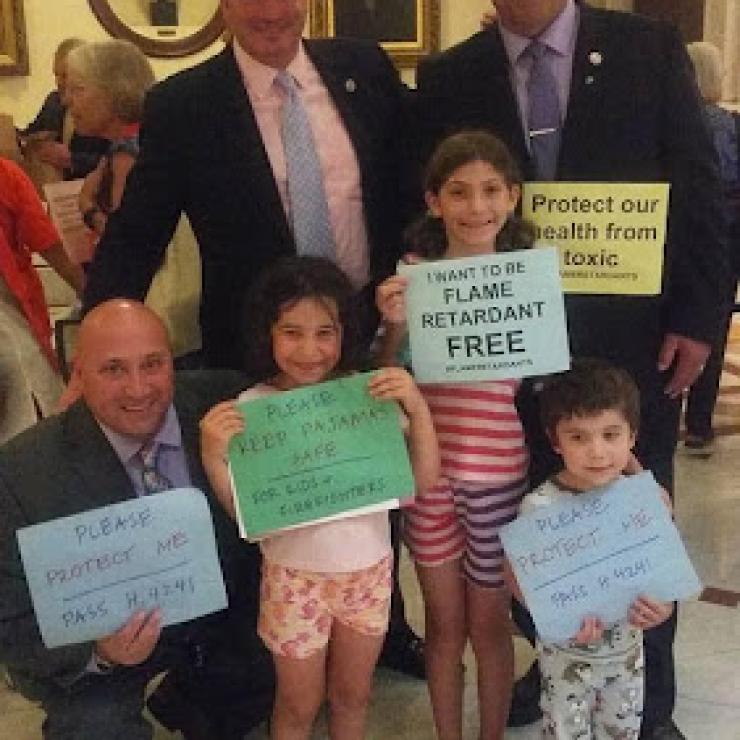 Kids on a legislative visit in Massachusetts