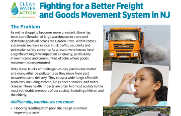 Fighting for a Better Freight and Goods Movement System in NJ Fact Sheet | Page 1