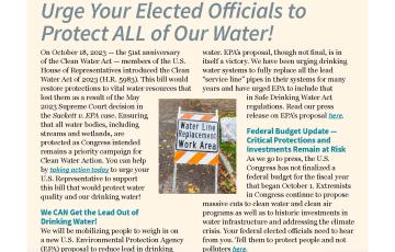 Image of the front cover of Clean Water Action's newsletter with text that says "New England Currents"
