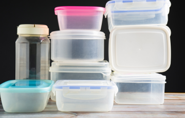 Image of assorted plastic containers for our PFAS press release.Source: Canva