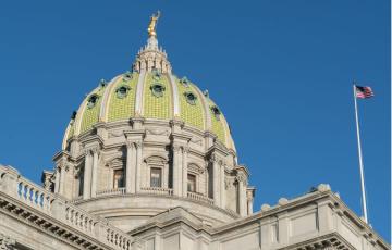 Image of the capitol building in Harrisbug, PA