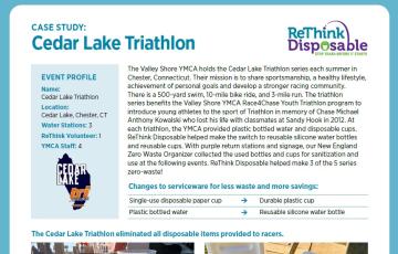 Cover for ReThink Disposable Case Study: Cedar Lake Triathlon