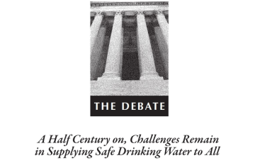 Cover of Environmental Forum Safe Drinking Water Act 50th Anniversary "Debate in Print"