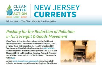 Image of New Jersey currents newsletter cover