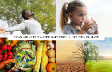 EPA Petition Graphic - Clean Air. Clean Water. Safe Food. Healthy Climate.