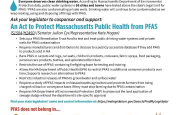 MA Protect MA residents from toxic PFAS Fact Sheet 2026