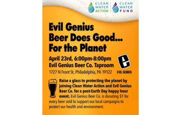 PA Happy Hour Apr 2026 with Evil Beer Co Graphic Design