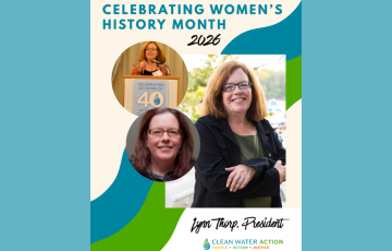 Women's History Month Graphic for Lynn Thorp's spotlight