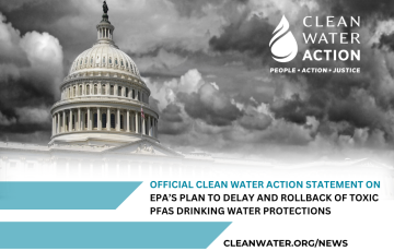 Official Statement on EPA PFAS rollbacks