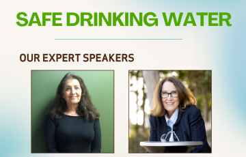 Safe Drinking Water Webinar with expert speakers Andria Ventura and Evelyn Wendel
