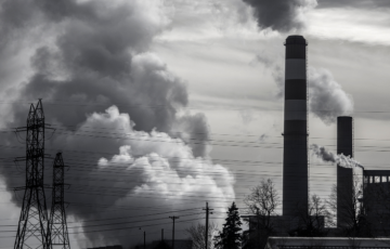 Coal Plant Polution in air