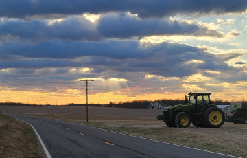 Montgomery County's Agricultural Reserve at sunrise