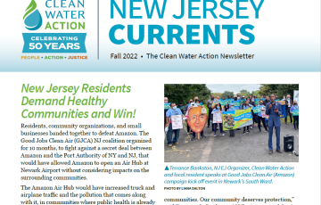NJ Currents Newsletter Cover Clean Water Action Fall 2022