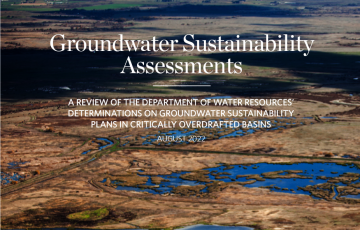 Groundwater Sustainability Assessments - Report Cover