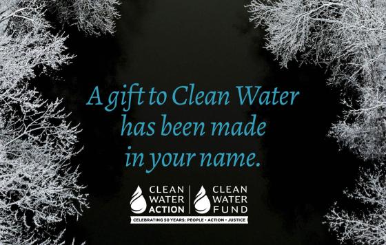 A gift of Clean Water has been made in your name