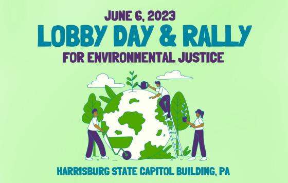 Image of PA's Clean Water Action Lobby Day graphic design 